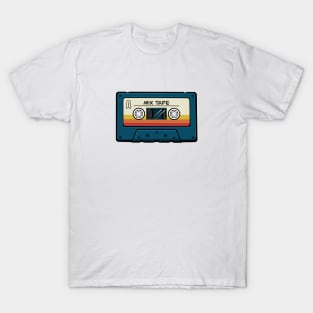 Blue Mix Tape Cassette T-Shirt